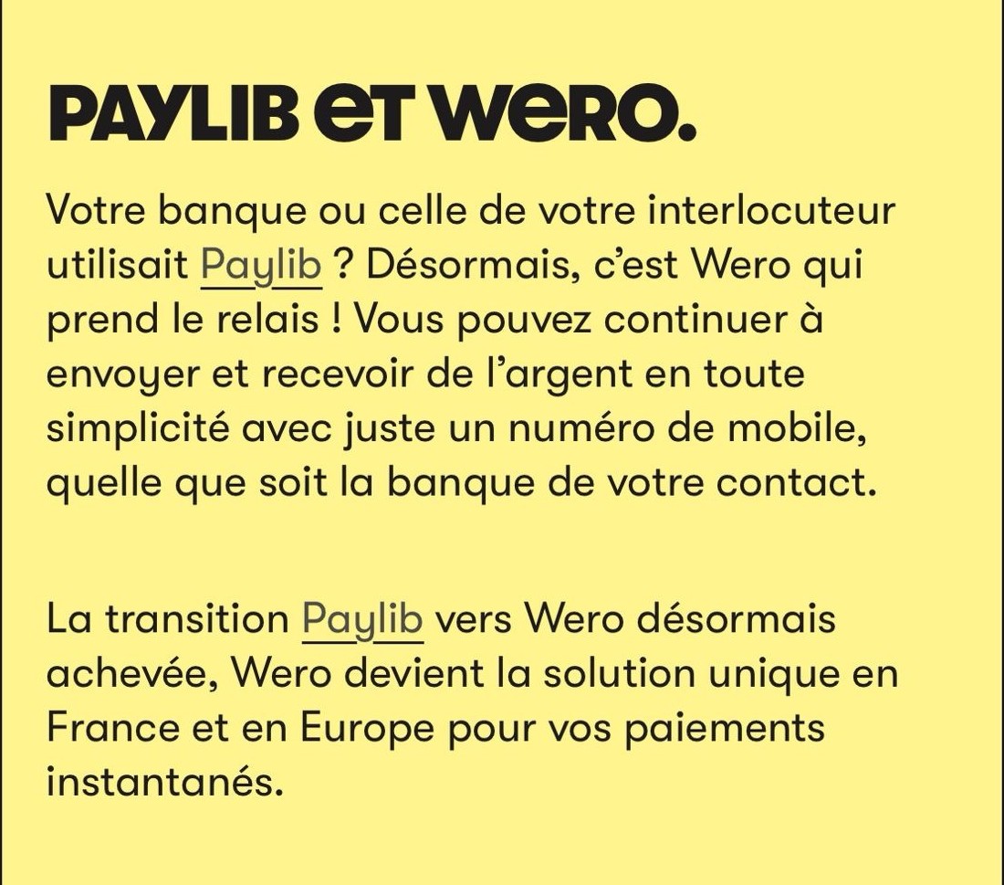 Sécurité Wero